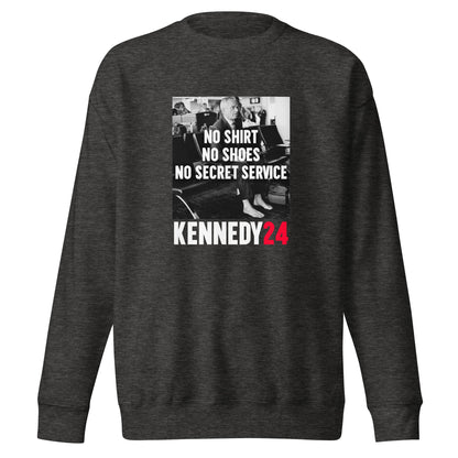 No Shirt, No Shoes, No Secret Service Unisex Premium Sweatshirt - TEAM KENNEDY. All rights reserved