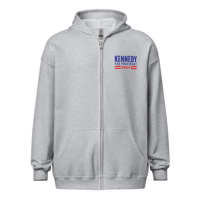 No Shirt, No Shoes, No Secret Service Unisex Zip Hoodie - TEAM KENNEDY. All rights reserved