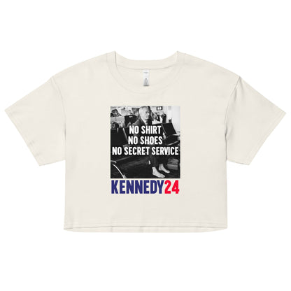 No Shirt, No Shoes, No Secret Service Women’s Crop Top - TEAM KENNEDY. All rights reserved