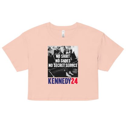 No Shirt, No Shoes, No Secret Service Women’s Crop Top - TEAM KENNEDY. All rights reserved