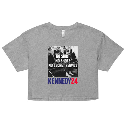 No Shirt, No Shoes, No Secret Service Women’s Crop Top - TEAM KENNEDY. All rights reserved