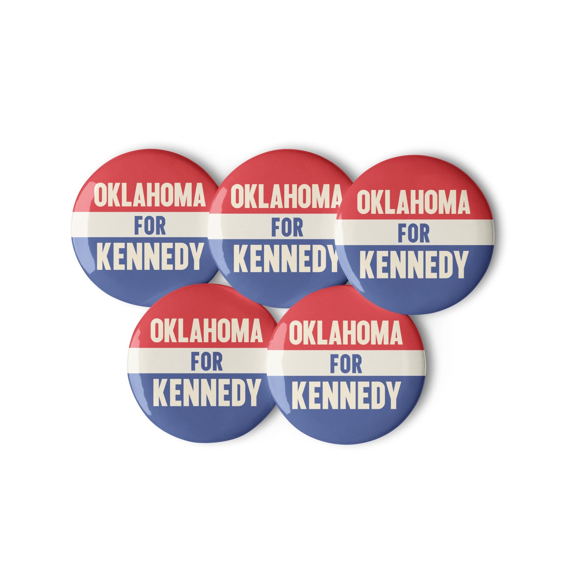 Oklahoma for Kennedy (5 Buttons) - TEAM KENNEDY. All rights reserved