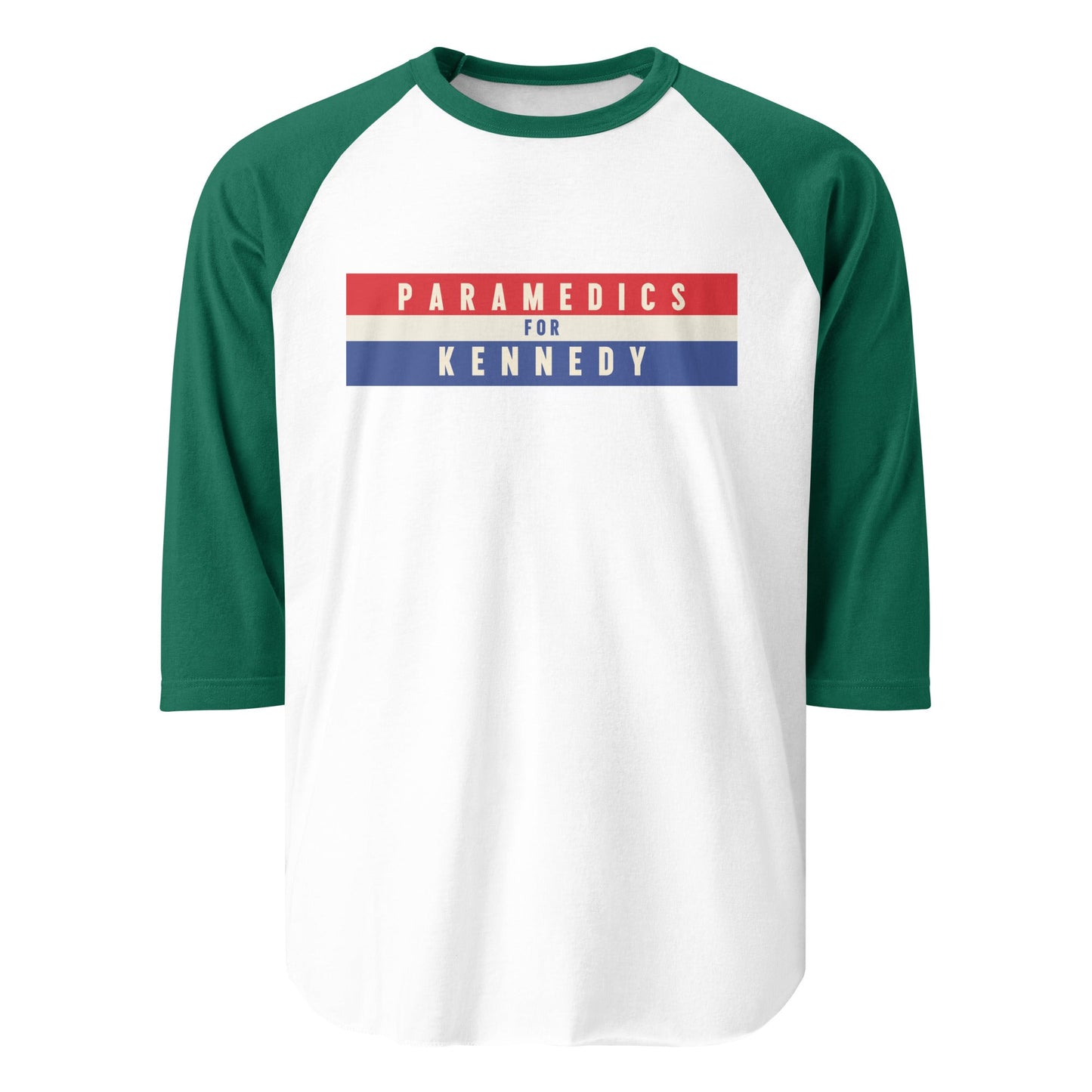 Paramedics for Kennedy 3/4 Sleeve Raglan Tee - Team Kennedy Official Merchandise