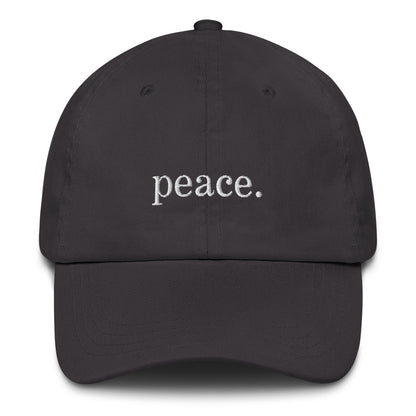 Peace Embroidered Dad hat - Team Kennedy Official Merchandise