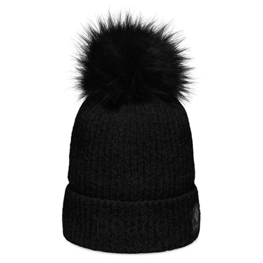 Peace Onyx Embroidered Columbia Pom - Pom Beanie - Team Kennedy Official Merchandise