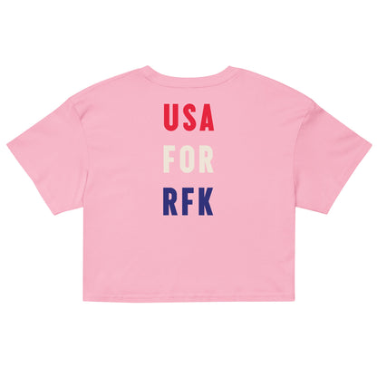 Pennant Embroidered Women’s Crop Top - Team Kennedy Official Merchandise