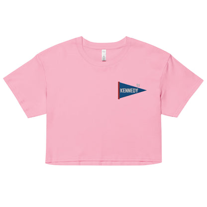 Pennant Embroidered Women’s Crop Top - Team Kennedy Official Merchandise