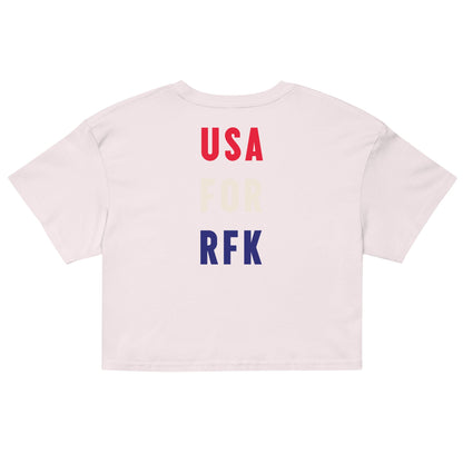 Pennant Embroidered Women’s Crop Top - Team Kennedy Official Merchandise