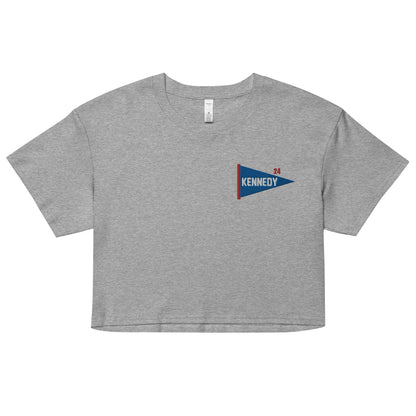 Pennant Embroidered Women’s Crop Top - Team Kennedy Official Merchandise