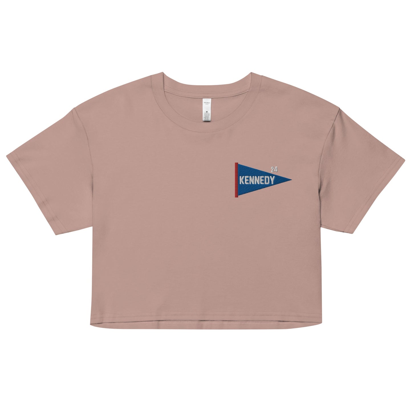 Pennant Embroidered Women’s Crop Top - Team Kennedy Official Merchandise