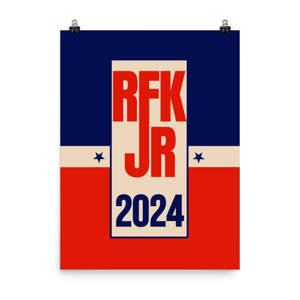 Retro RFK Jr. 2024 Poster - TEAM KENNEDY. All rights reserved