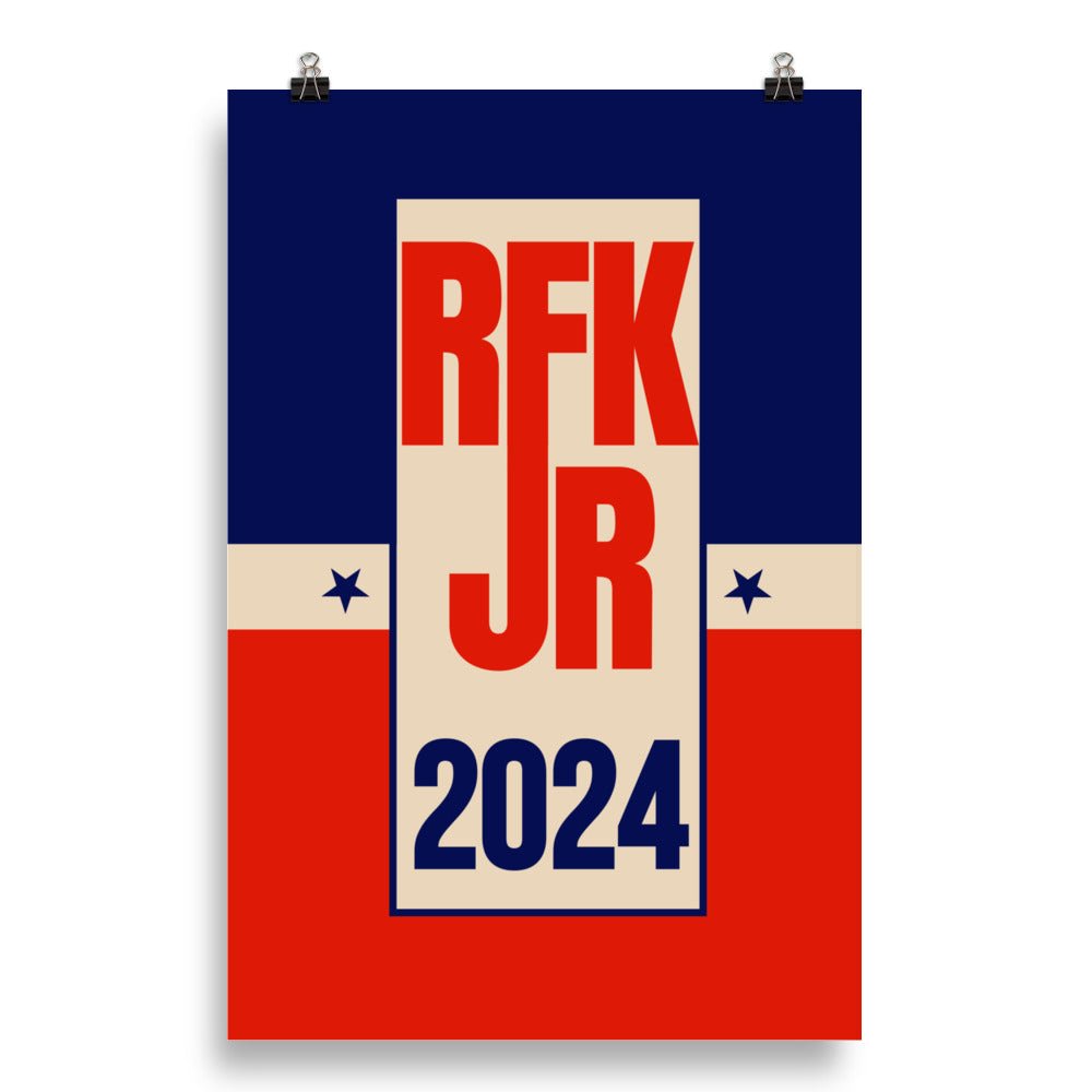 Retro RFK Jr. 2024 Poster - TEAM KENNEDY. All rights reserved