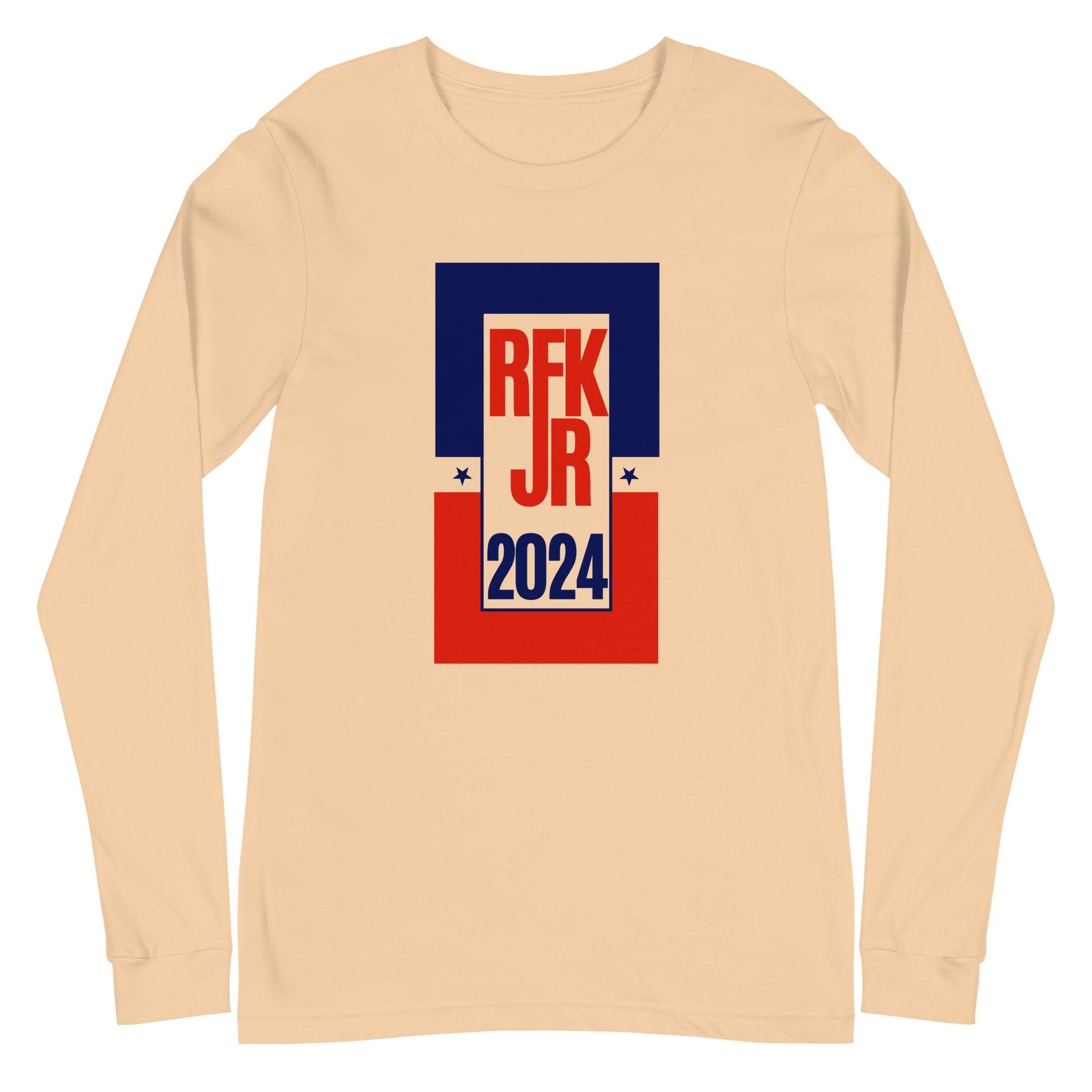 Retro RFK Jr. 2024 Unisex Long Sleeve Tee - TEAM KENNEDY. All rights reserved