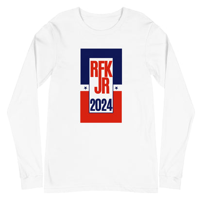 Retro RFK Jr. 2024 Unisex Long Sleeve Tee - TEAM KENNEDY. All rights reserved