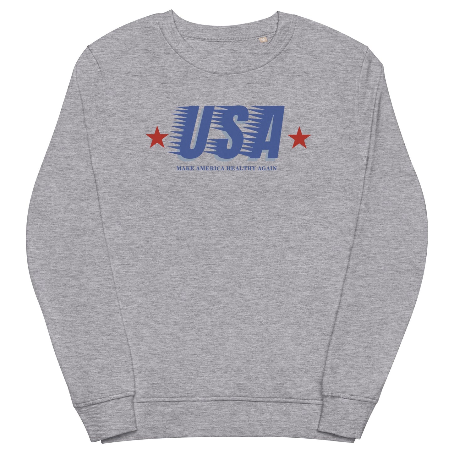 Retro USA Make America Healthy Again Unisex Organic Sweatshirt - Team Kennedy Official Merchandise