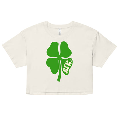 RFK Jr. Clover Women’s Crop Top - TEAM KENNEDY. All rights reserved