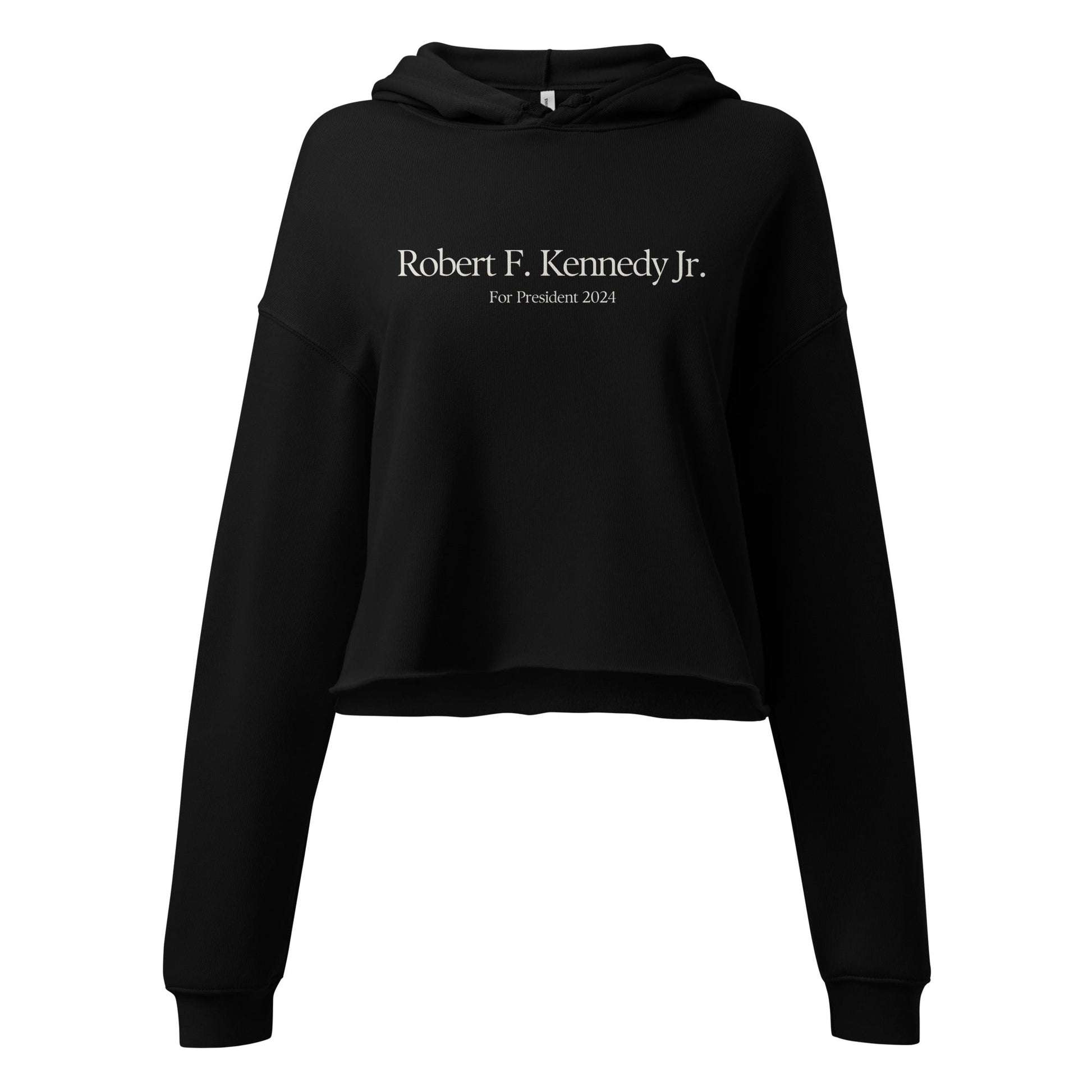 RFK Jr. for President Crop Hoodie - TEAM KENNEDY. All rights reserved