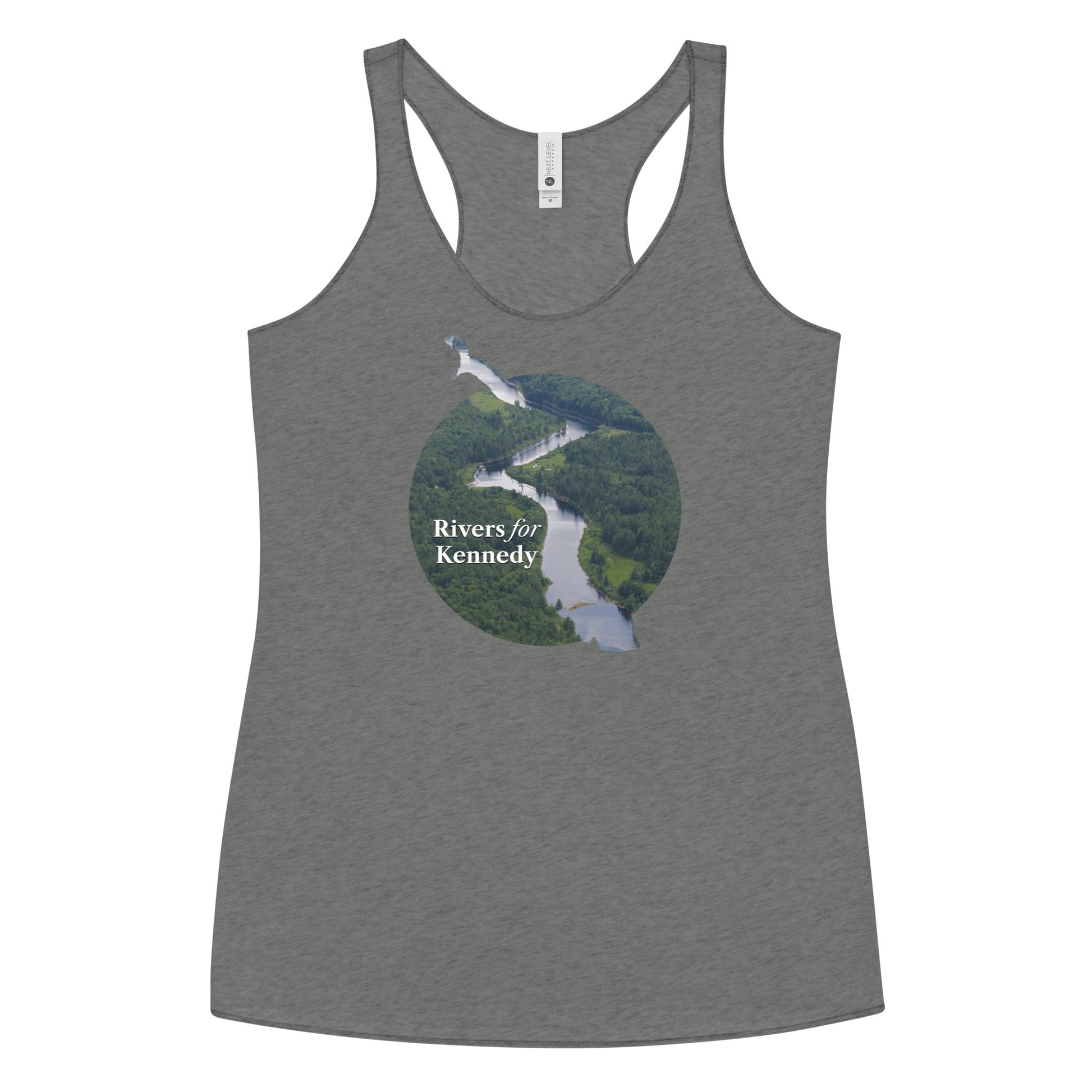 Rivers for Kennedy Women's Racerback Tank - TEAM KENNEDY. All rights reserved