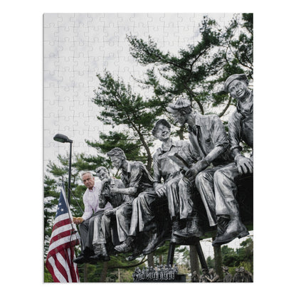 Robert F. Kennedy Jr. Atop a Skyscraper Jigsaw Puzzle with Tin - Team Kennedy Official Merchandise