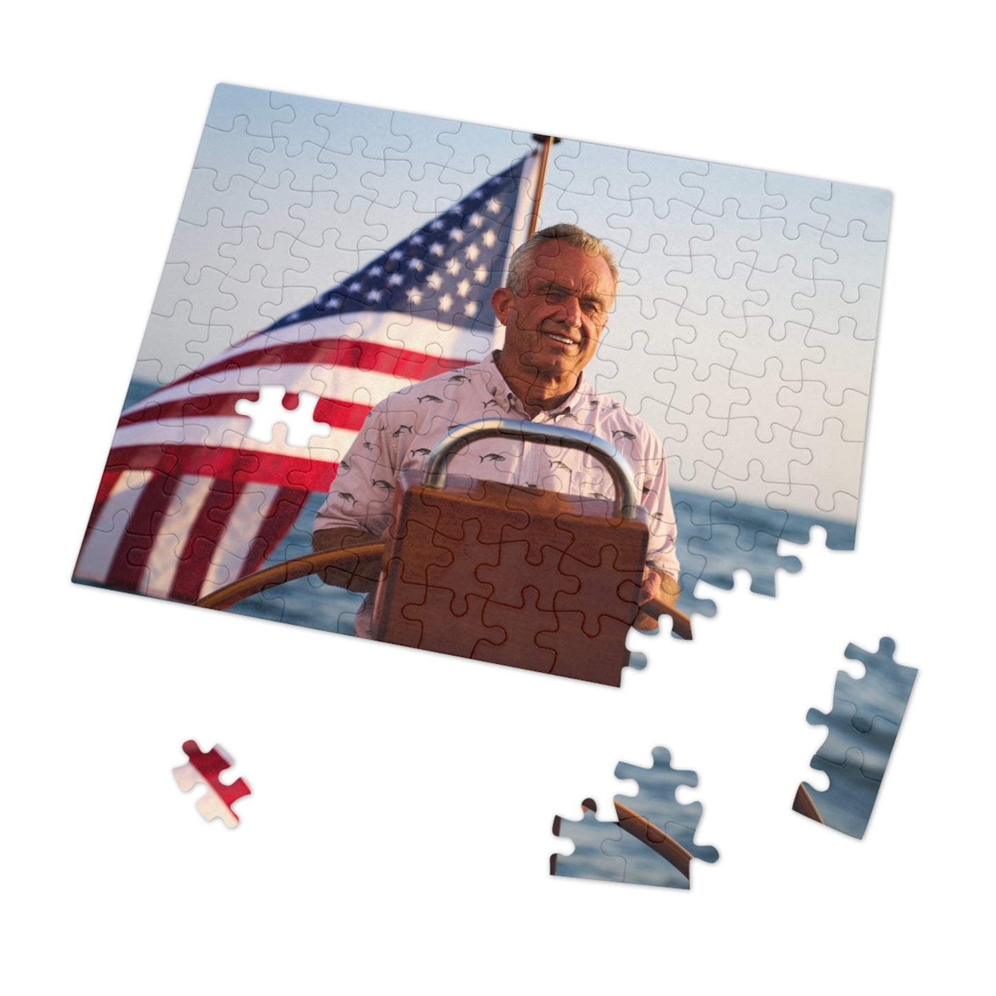 Robert F. Kennedy Jr. Sailing Jigsaw Puzzle with Tin - Team Kennedy Official Merchandise