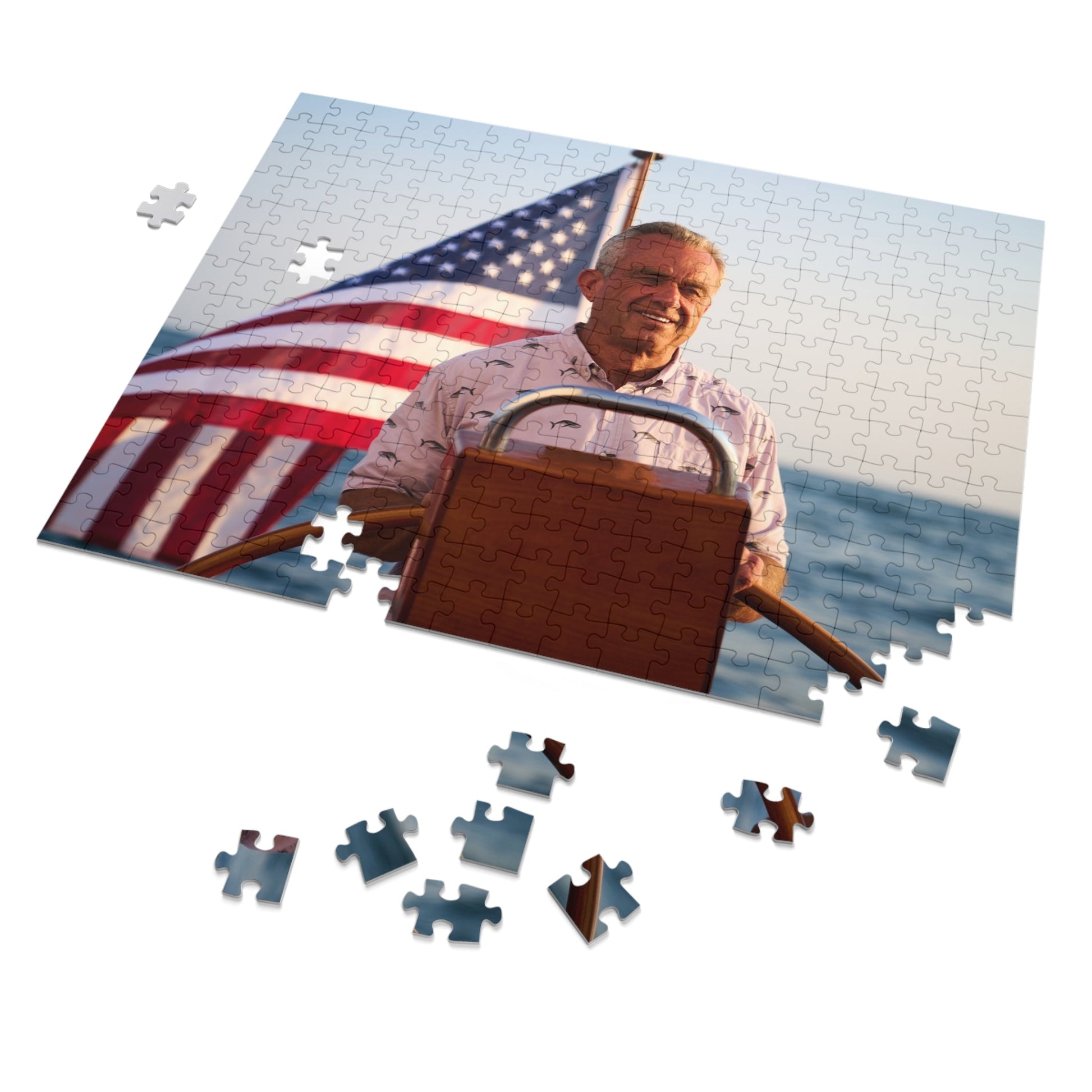 Robert F. Kennedy Jr. Sailing Jigsaw Puzzle with Tin - Team Kennedy Official Merchandise