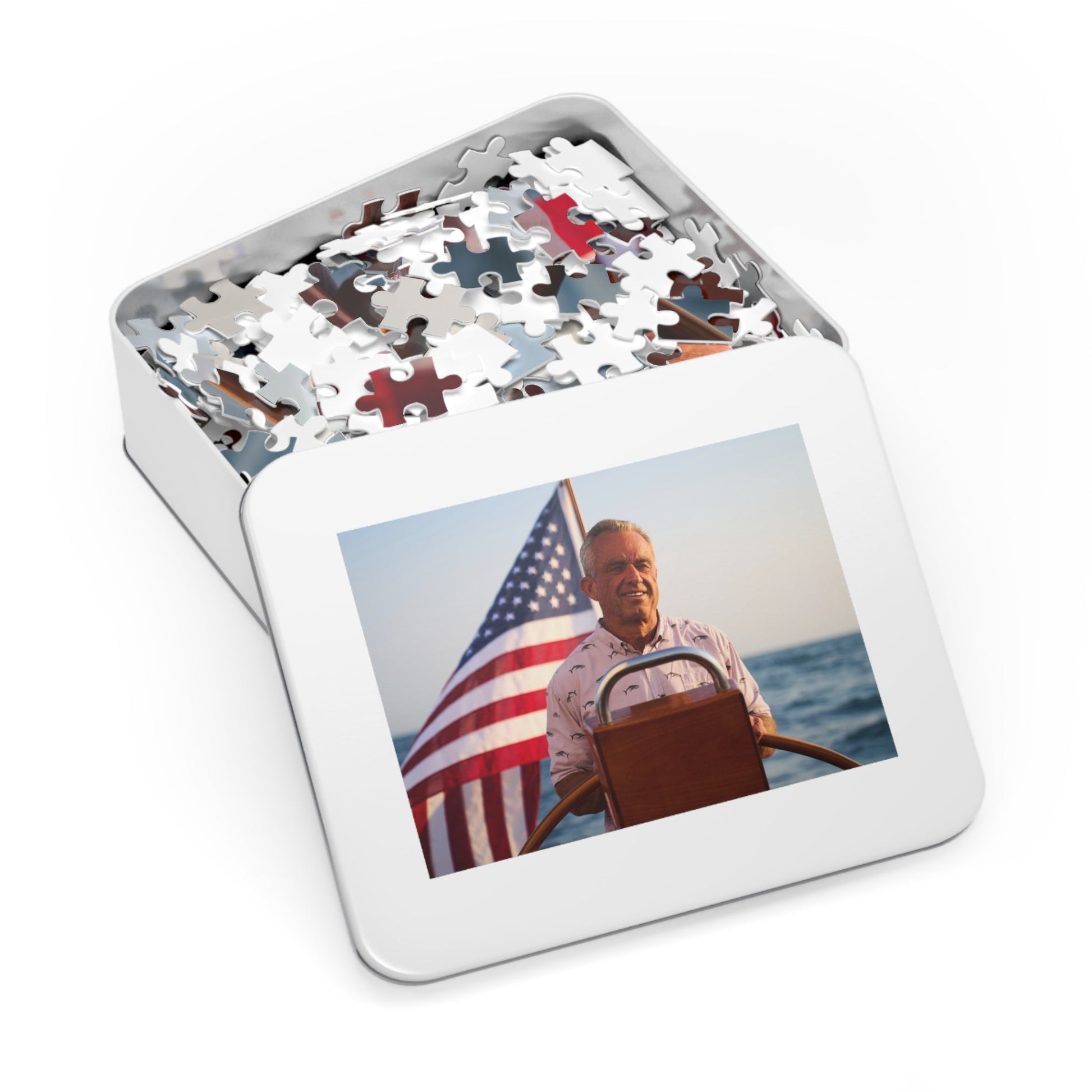 Robert F. Kennedy Jr. Sailing Jigsaw Puzzle with Tin - Team Kennedy Official Merchandise