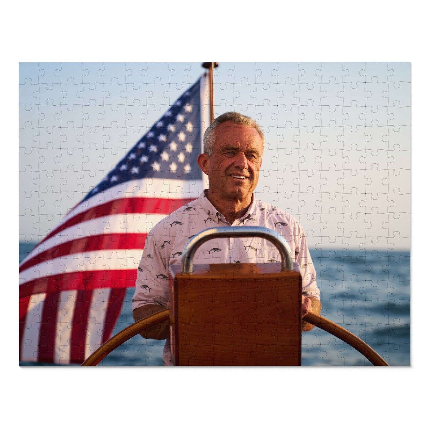 Robert F. Kennedy Jr. Sailing Jigsaw Puzzle with Tin - Team Kennedy Official Merchandise