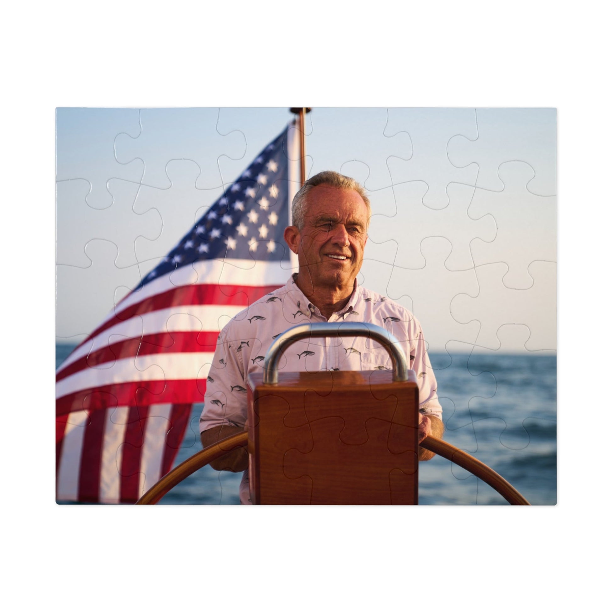 Robert F. Kennedy Jr. Sailing Jigsaw Puzzle with Tin - Team Kennedy Official Merchandise