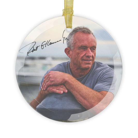 Robert F. Kennedy Jr. Signature Glass Ornament - Team Kennedy Official Merchandise