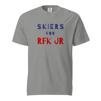 Skiers for RFK Jr. Unisex Heavyweight Tee - TEAM KENNEDY. All rights reserved