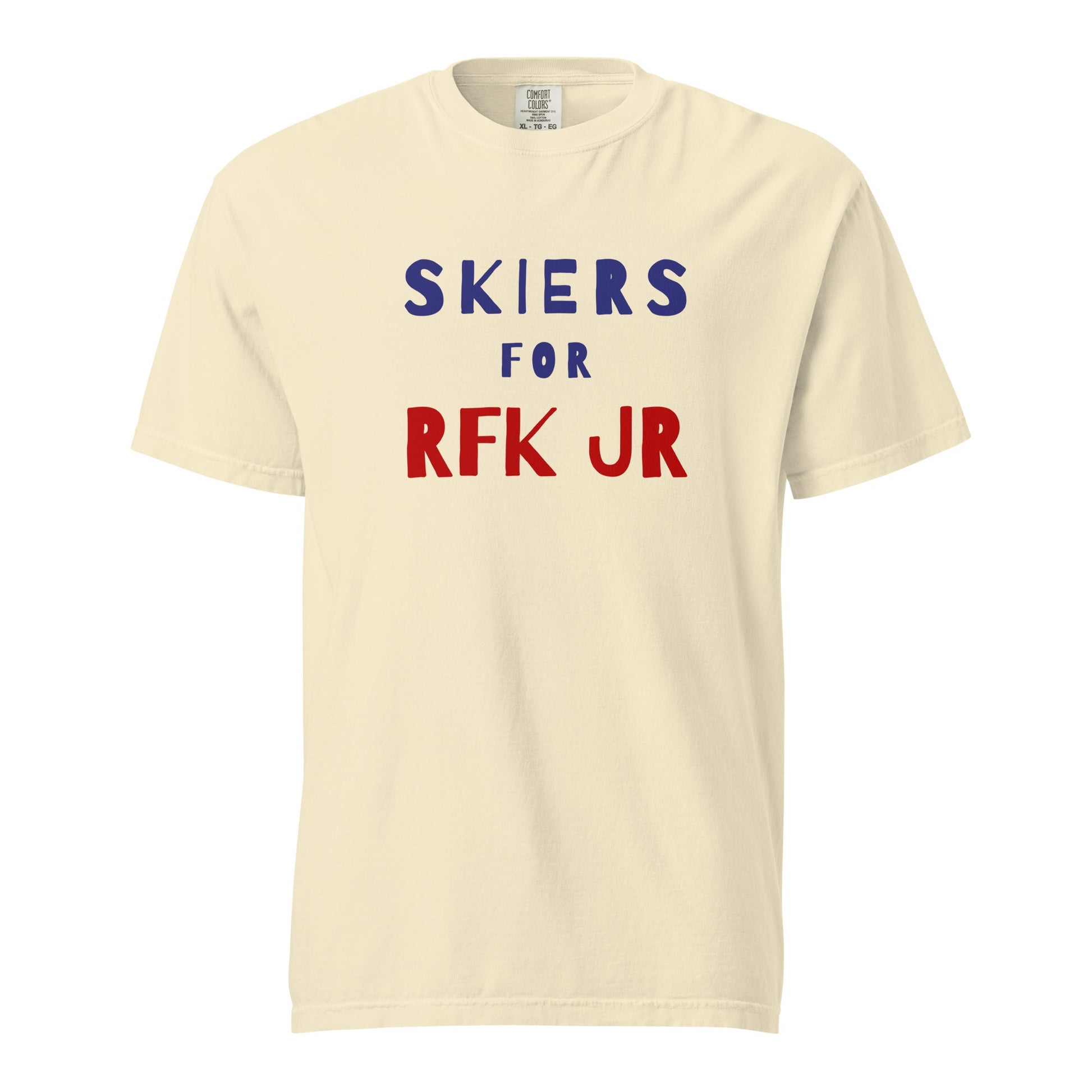 Skiers for RFK Jr. Unisex Heavyweight Tee - TEAM KENNEDY. All rights reserved