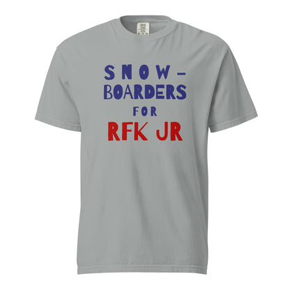 Snowboarders for RFK Jr Unisex Heavyweight Tee - TEAM KENNEDY. All rights reserved