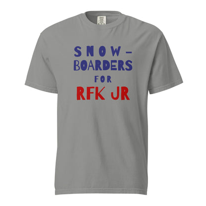 Snowboarders for RFK Jr Unisex Heavyweight Tee - TEAM KENNEDY. All rights reserved