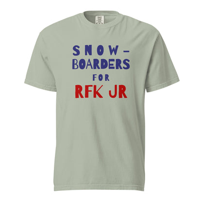 Snowboarders for RFK Jr Unisex Heavyweight Tee - TEAM KENNEDY. All rights reserved