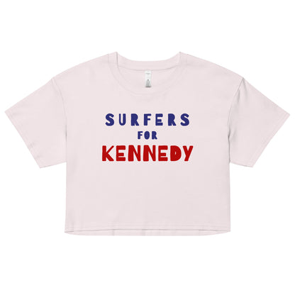 Surfers for Kennedy Women’s Crop Top - TEAM KENNEDY. All rights reserved