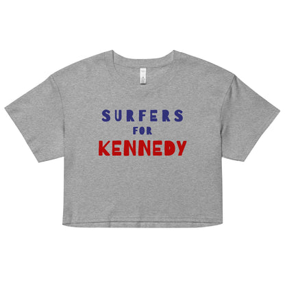 Surfers for Kennedy Women’s Crop Top - TEAM KENNEDY. All rights reserved