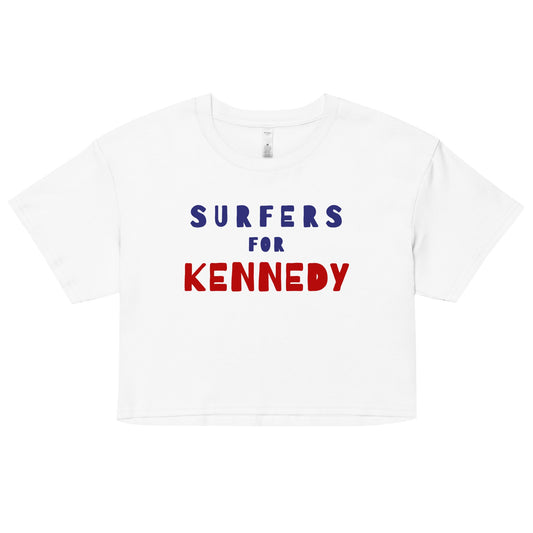 Surfers for Kennedy Women’s Crop Top - TEAM KENNEDY. All rights reserved