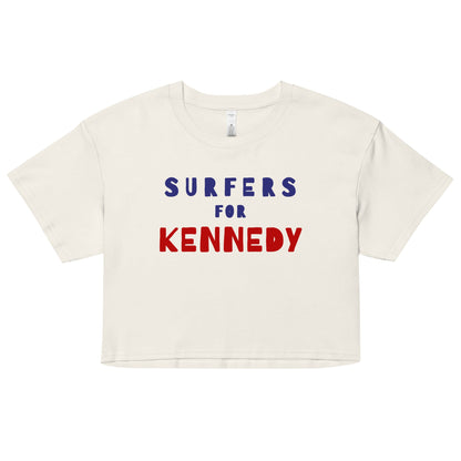 Surfers for Kennedy Women’s Crop Top - TEAM KENNEDY. All rights reserved