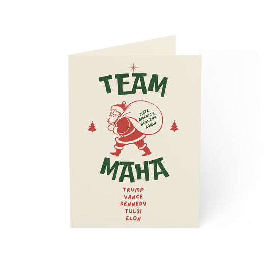 Team MAHA Holiday Greeting Cards (1, 10, 30, and 50pcs) - Team Kennedy Official Merchandise