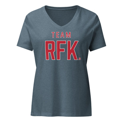 Team RFK Jr. Women’s Relaxed V - Neck Tee - Team Kennedy Official Merchandise