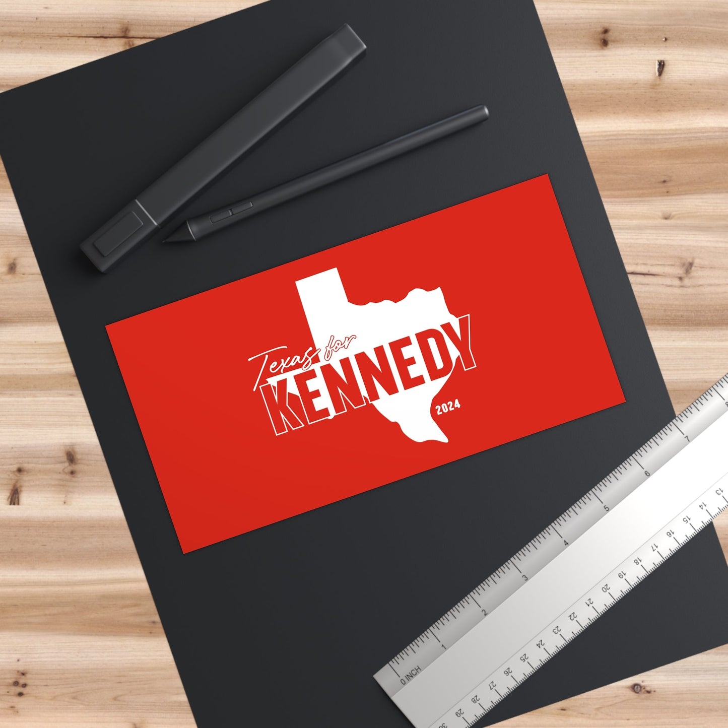 Texas for Kennedy Bumper Sticker in Red - TEAM KENNEDY. All rights reserved