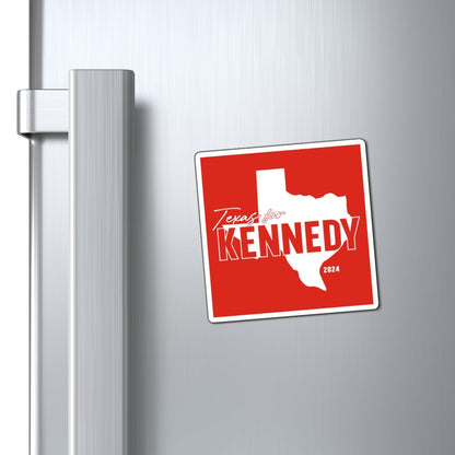 Texas for Kennedy Die - Cut Magnet in Red - TEAM KENNEDY. All rights reserved