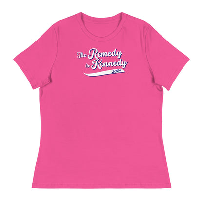 The Remedy is Kennedy Navy Women's Relaxed Tee - TEAM KENNEDY. All rights reserved