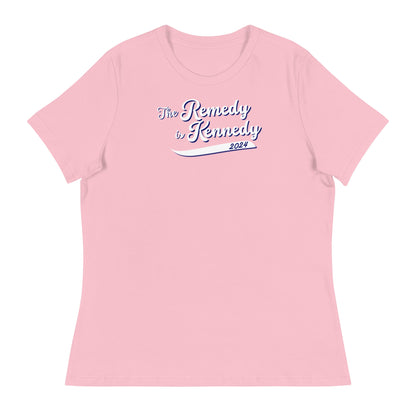 The Remedy is Kennedy Navy Women's Relaxed Tee - TEAM KENNEDY. All rights reserved