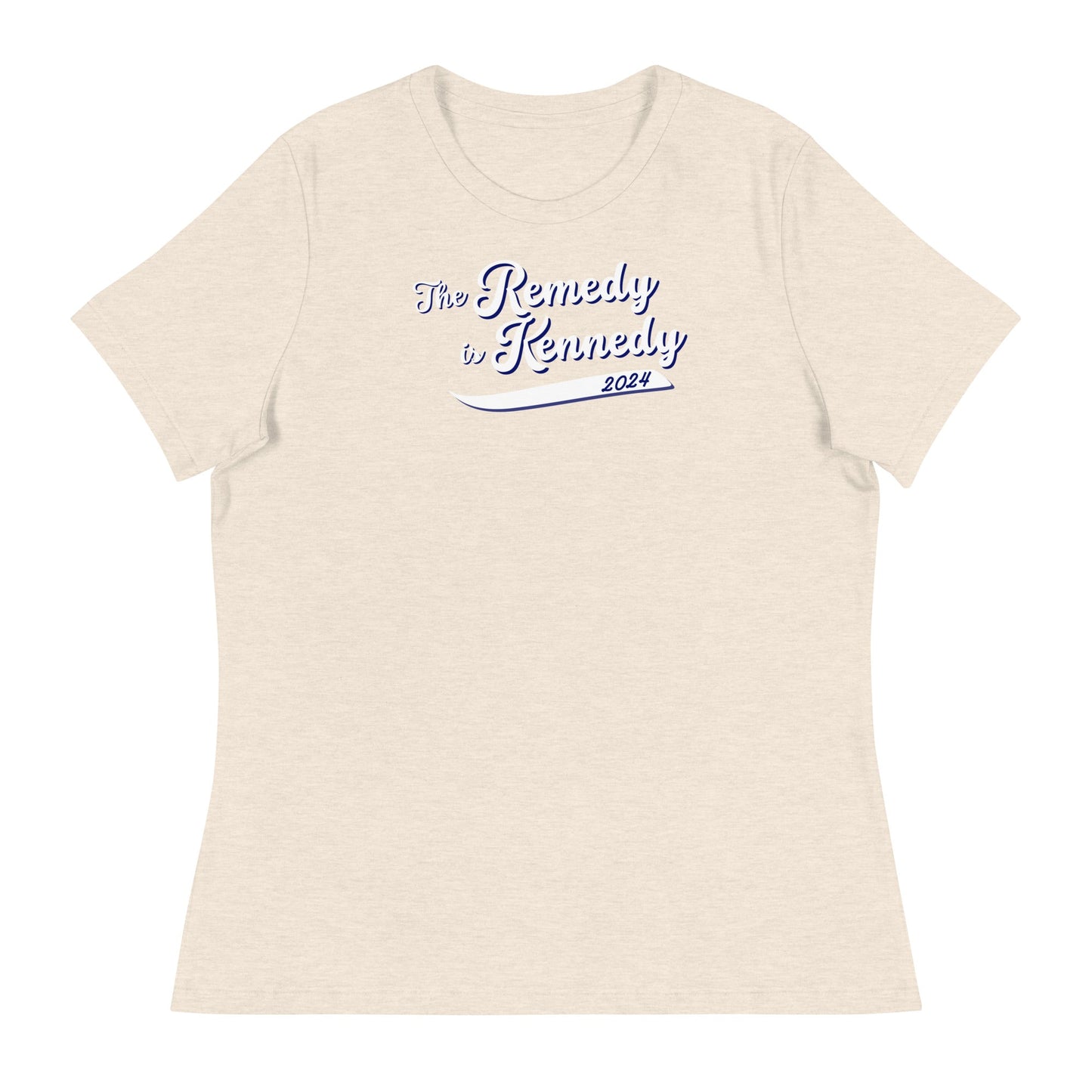 The Remedy is Kennedy Navy Women's Relaxed Tee - TEAM KENNEDY. All rights reserved