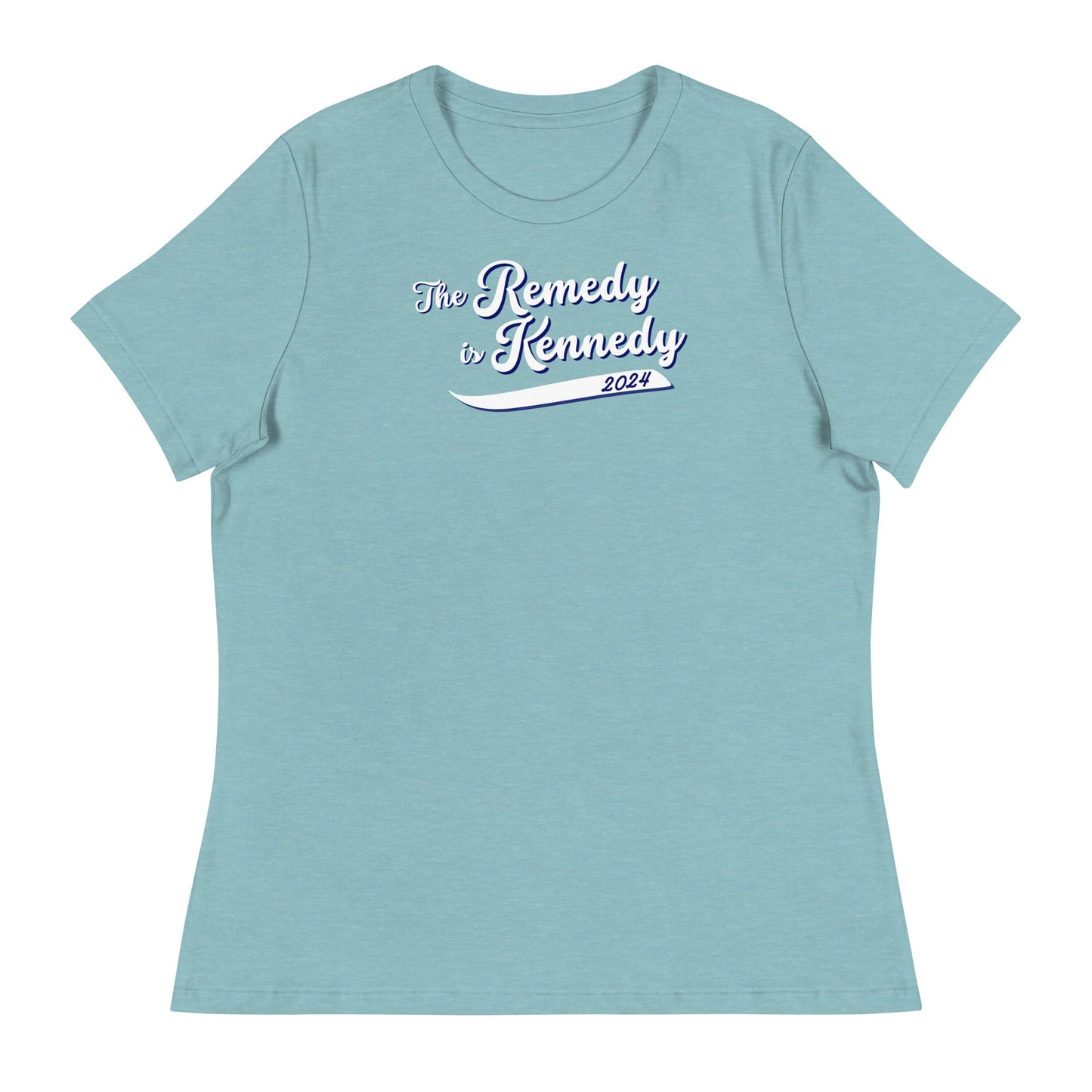 The Remedy is Kennedy Navy Women's Relaxed Tee - TEAM KENNEDY. All rights reserved