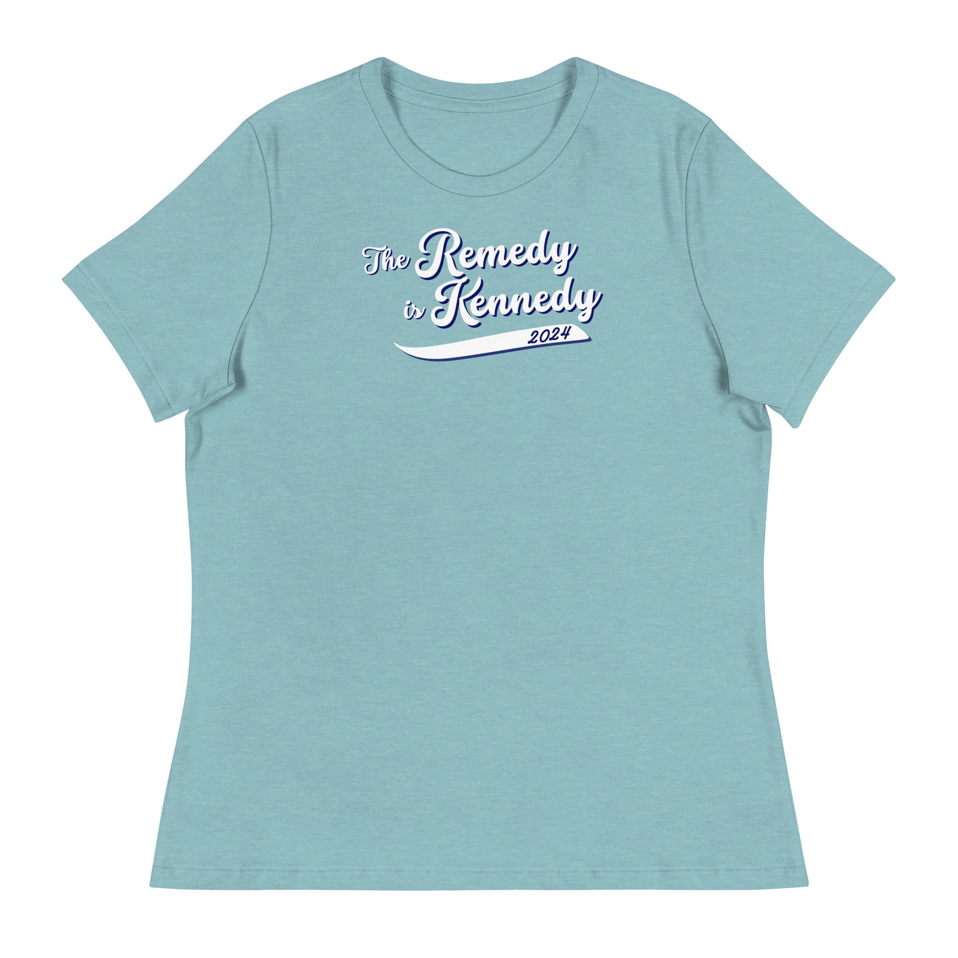 The Remedy is Kennedy Navy Women's Relaxed Tee - TEAM KENNEDY. All rights reserved