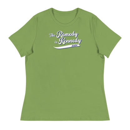 The Remedy is Kennedy Navy Women's Relaxed Tee - TEAM KENNEDY. All rights reserved