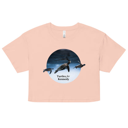 Turtles for Kennedy Women’s Crop Top - TEAM KENNEDY. All rights reserved