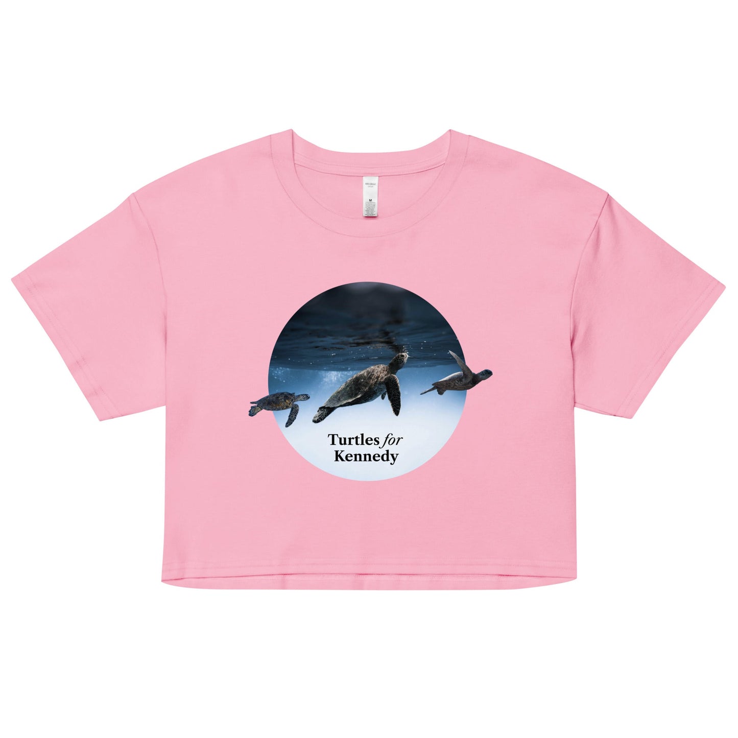 Turtles for Kennedy Women’s Crop Top - TEAM KENNEDY. All rights reserved